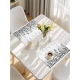 thumbnail image 5 of Spring Gray Eucalyptus Placemats Set of 4, Summer Botanical Leaf Country Placemats for Dining Table, Place Mats for Kitchen Tabletop, Waterproof Wipeable Dining Table Mats Set, 5 of 9