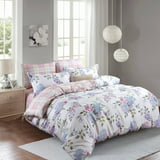 Swanson Beddings Pink-Purple Roses 3-Piece 100% Cotton Bedding Set ...