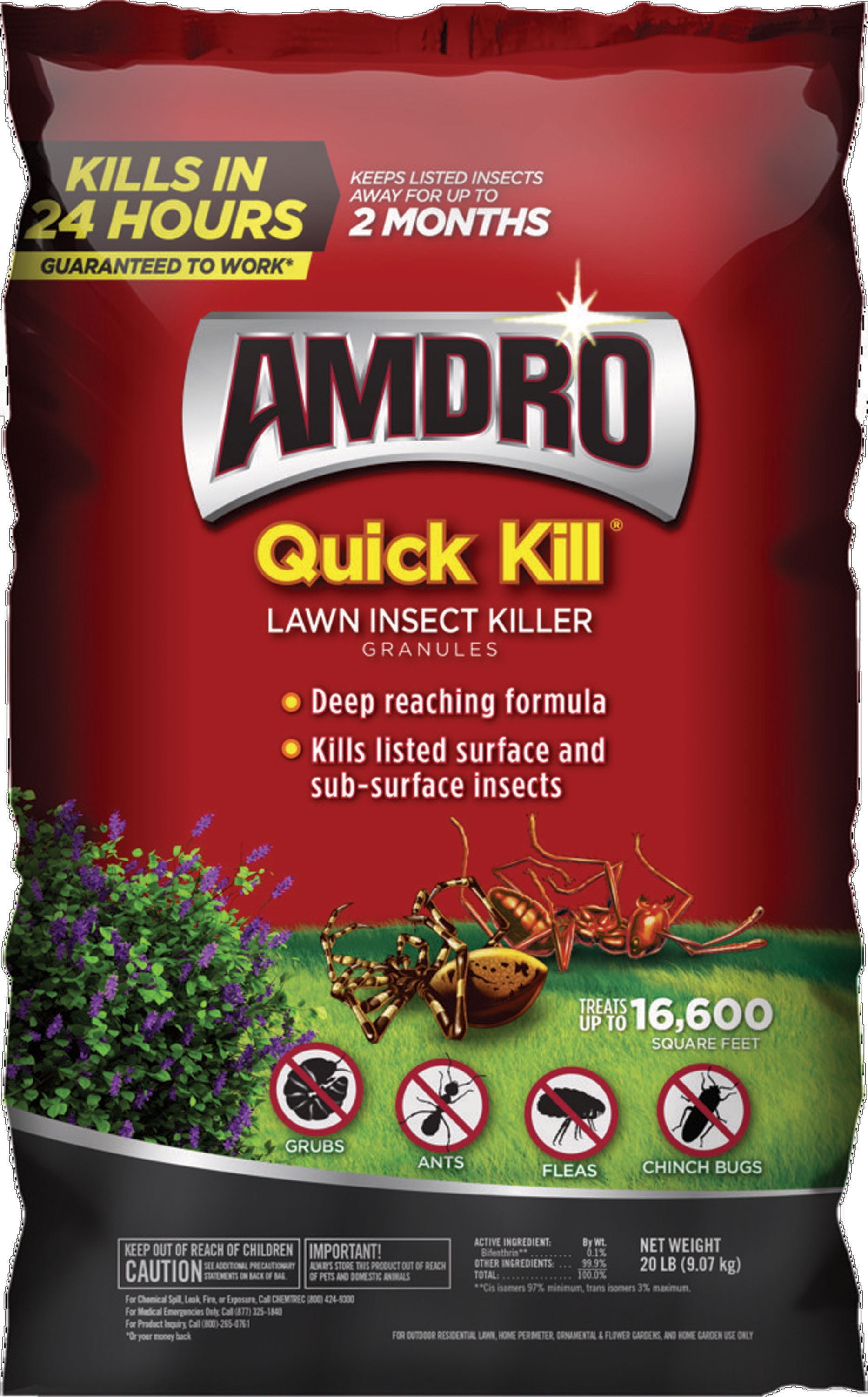 Central Gardenexcel MrktAmdro Quick Kill Lawn Insect Killer Granules