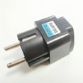thumbnail image 3 of (2 Pack) Germany France Europe Travel Power Adapter, Universal AU UK US to EU Europe Plug AC 250V European Schuko Type E F Outlet, 3 of 8