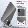 thumbnail image 4 of for iPhone 16 Case, Luxury Clear Ultra Slim Anti-Scratch Shockproof Non-Yellowing Acrylic Hard Back Protective Lightiweght Phone Case Cover Fit for iPhone 16 - Clear, 4 of 6