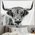 thumbnail image 2 of Nawypu  Highland Cow Print Wall Art Tapestry Bull Western Room Decor Portrait Cattle Farmhouse Animal Wildlife Funny Cute Art Wall Hanging Bedroom Living Dorm Fabric, 2 of 6