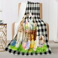 thumbnail image 5 of Dmlowu Easter Throw Blanket, Spring Bunny and Flower Eggs, Soft and Comfortable Easter Bunny Flannel Blanket, 39 x 27 Inch Bunny Blanket for Girls Boys Teens Adults, 5 of 6