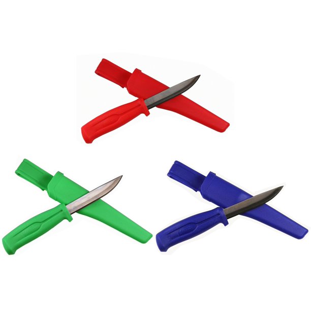 Promar Neon Colored 4" Stainless Steel Fishing Bait Knife