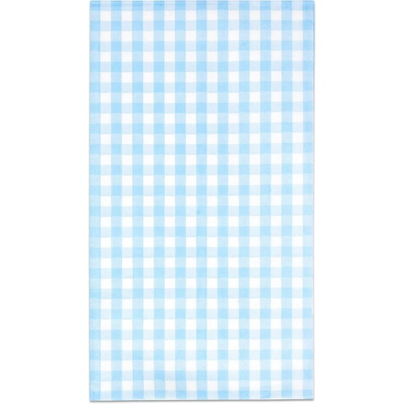 Gift Boutique Light Blue Gingham Disposable Paper Napkins