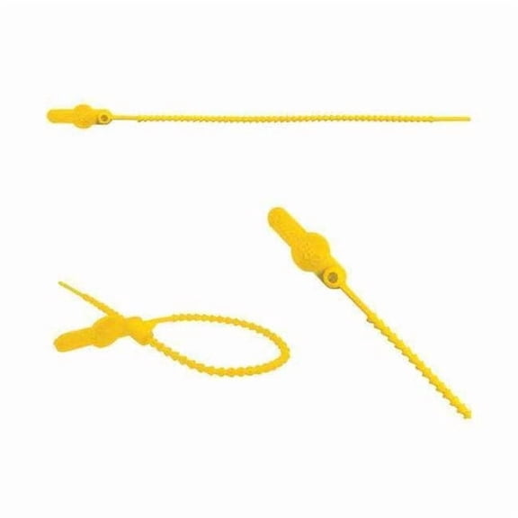 Elc Security Products Pull-Tight Seals,Yellow,Unfinished,PK250 065N21PPYL