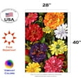 thumbnail image 2 of 102064 Zippy Zinnias Spring Flag 28x40 Inch Double Sided Spring Garden Flag for Outdoor House summer Flag Yard Decoration, 2 of 5