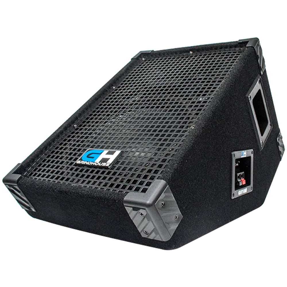 GH10M - 10 Inch Passive Wedge Floor / Stage Monitor 300 Watts RMS - PA/DJ Stage, Studio, Live Sound 10 Inch Monitor
