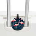 thumbnail image 3 of Flamingo Tropical Rainforest 2Pcs PU Leather Round Luggage Tags with Privacy Cover and Name ID Tag for Suitcase, Handbags, Backpacks, School Bags, 3 of 6