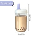 thumbnail image 3 of ACDANC Reusable Boba Cup for Bubble Tea Boba Tea Cup with Lid and Straw, Leakproof Cup, Bubble Tea Cup, Smoothie Tumbler, Insulated, Reusable Straw for Boba Pearls, Gift, 3 of 4