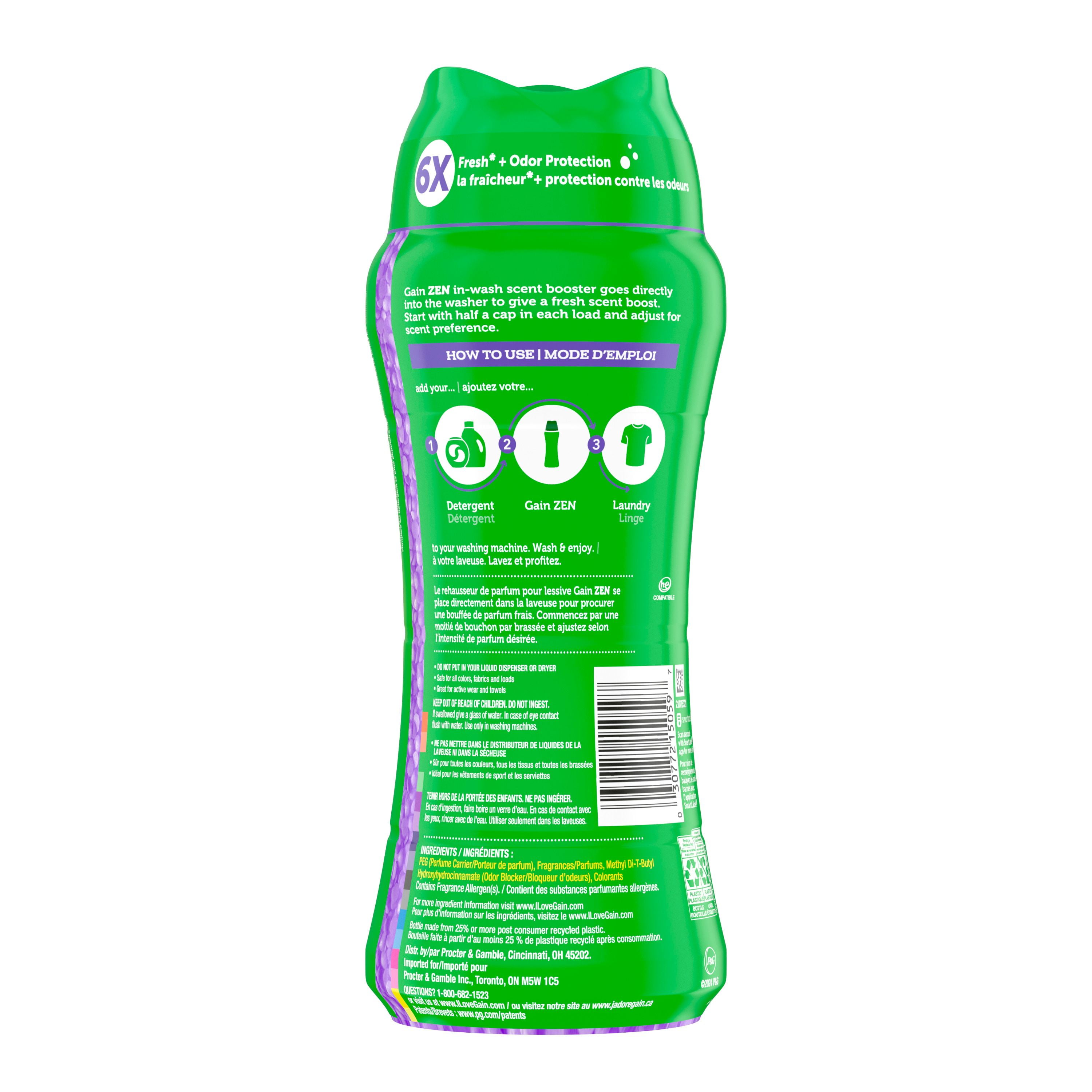 Gain In-Wash Laundry Scent Booster Beads, Zen - Walmart.ca