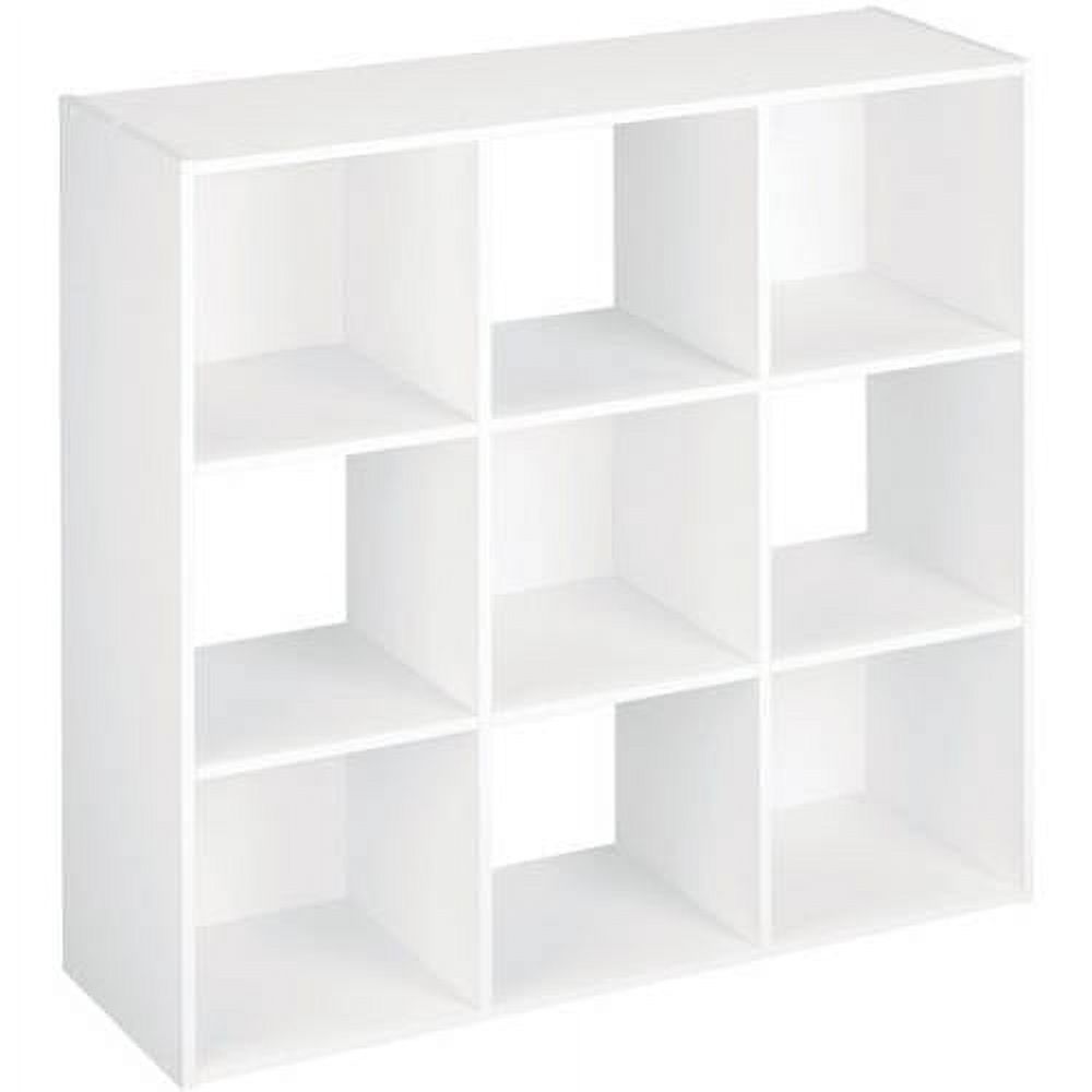 ClosetMaid 9 Cube Wood Stackable Bookcase Display Shelf Organizer, White - image 2 of 3
