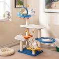 thumbnail image 2 of Gymax 49'' Tall Cat Tree w/ UFO Top Perch Space Capsule Sisal Scratching Posts Cloud, 2 of 10
