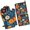 Colorful Floral Pattern, variant on Tropical Leaves Pattern Kitchen Oven Mitt and Pot Holder Sets 2 Pcs for Baking, Cooking and Grilling, Heat Resistant Up To 392 °F