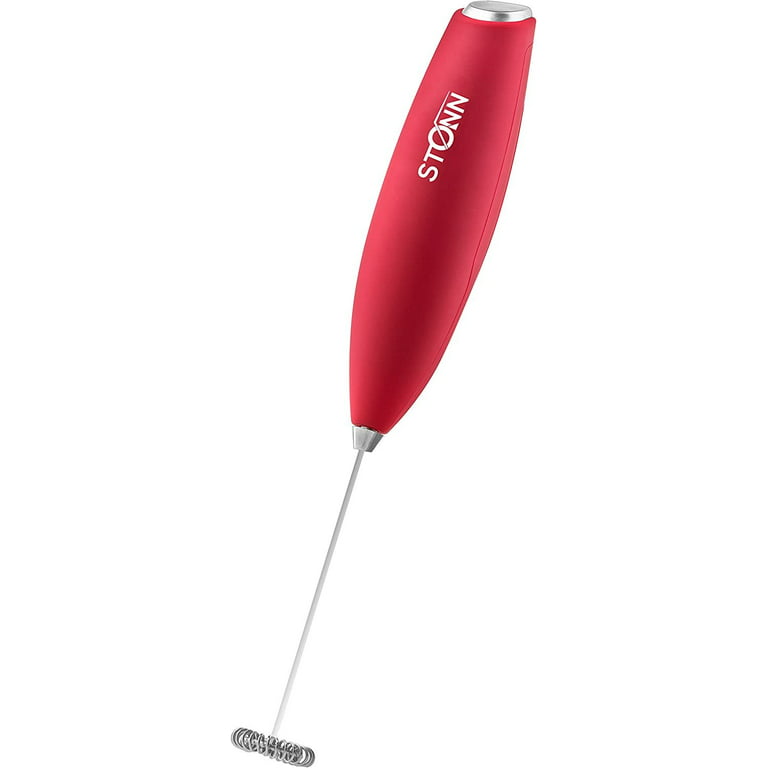 Handheld Milk Frother Whisk with Stand. Stainless Steel Battery Operated  Electric Foamer, 0.6 x 0.6 x 9.75 in - Kroger