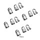 thumbnail image 5 of Sonducket 100 piezas de cierre de repuesto de cabeza redonda galvanizada para hacer joyas, pulsera, collar, gancho de cadena, hallazgos DIY Ropa, zapatos y accesorios Miscelánea Sonducket AP016234-01, 5 of 6