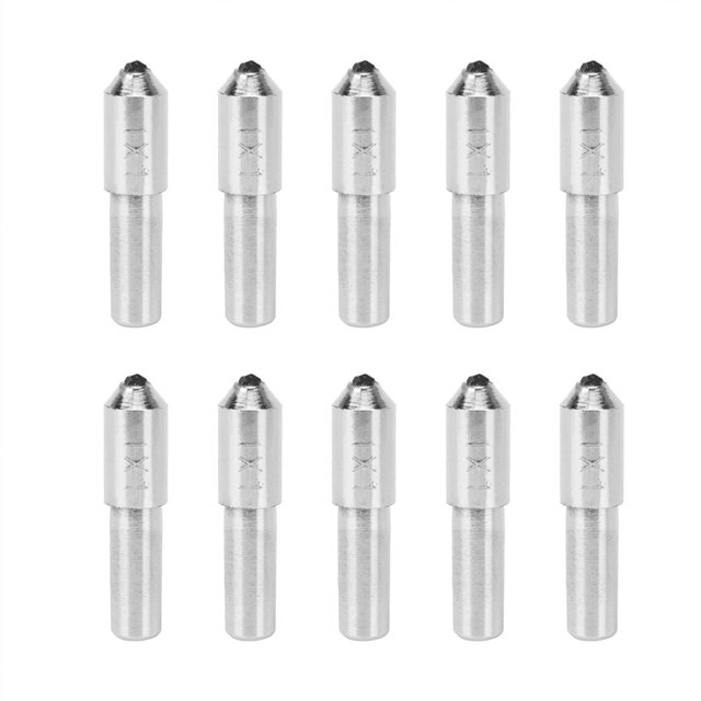 10X 0,43 Pouce de Diamètre 1,25 Ct de Pointe Conique Diamant Commode pour Meule