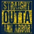 thumbnail image 4 of Straight Outta Ann Arbor Basic Cotton T-Shirt - 3X-Large - Navy, 4 of 6