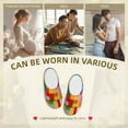 thumbnail image 7 of Fotbe Colorful Plastic Blocks Pattern Pattern Women's Fuzzy Curly Fur Memory Foam Loafer Slippers Indoor Outdoor Slippers Winter Home Shoes-40/41, 7 of 7