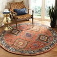 thumbnail image 2 of SAFAVIEH Heritage Vithya Geometric Wool Runner Rug, Rust/Navy, 2'3" x 8', 2 of 10