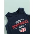thumbnail image 6 of aturustex 4th of July Baby Boys 2Pcs Outfits USA American Flag Sleeveless Vest Shorts Summer clothes Independence Day(1-5 years ), 6 of 8