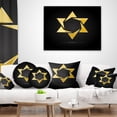 thumbnail image 4 of Designart Luxury Golden Star - Abstract Throw Pillow - 16x16, 4 of 5