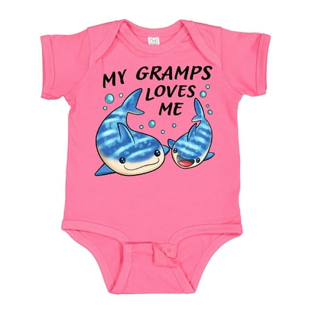 

Inktastic My Gramps Loves Me- Whale Shark Gift Baby Boy or Baby Girl Bodysuit