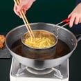 thumbnail image 3 of CHICIRIS 304 Stainless Steel Deep Fryer Basket,Smooth and Robust Design,Fine Hole Drain,French Fries, Chicken Feet, Onion Rings,Shrimp, Parties, Barbecues, 3 of 7