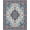 Blue Rust Multicolor, Pattern 1, variant on Design&I 8'x10' Washable Area Rug Extra Large Skid-Resistant Low Profile Oriental Vintage Medallion With Distressed Boho Floral Border Accents for Living Room, Family