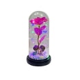 thumbnail image 3 of Pantalla de cristal con forma de flor eterna, rosa dorada, regalo de Tanabata, regalo de San Valentín, regalo de cumpleaños, adornos creativos navideños, 3 of 3