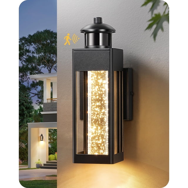 Lámpara de Pared Exterior con Sensor de Movimiento EDISHINE 1100 Lúmenes 120V