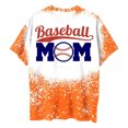 thumbnail image 4 of DeHolifer T Shirt for Women Short Sleeve Crewneck Baseball Mom Loose Casual Printed T Shirt Summer Fashion Sport Tee Tops Orange L, 4 of 5