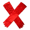 thumbnail image 1 of Guantes Satín Largos, 15 Años, Novia, Disfraz, Fiesta Elegan, 1 of 4