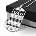 thumbnail image 3 of Dad Bereavement Gift, My Dad My Hero, Loss of Dad, Dad Birthday Gift Father Loss, Memorial Necklace, Remembrance Necklace - Graphic Military Dog Tag Necklace (Optional Personalized Engraving), 3 of 5
