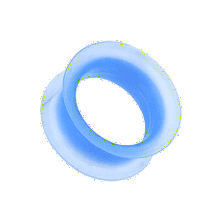 

Ultra Thin Flexible Silicone Ear Skin Double Flared Tunnel Plug