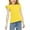 Yellow1, variant on vdgthytj Toddler Girls Summer T Shirts Casual Solid Color Ruffle Sleeve Crewneck Tees Tops 3-15 Years