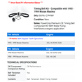 thumbnail image 2 of Timing Belt Kit - Compatible with 1985 - 1994 Nissan Maxima 1986 1987 1988 1989 1990 1991 1992 1993, 2 of 2