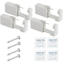 RAGUPEL 4 Pcs Ear Piercing Kit,Disposable Piercing Kit with Surgical Steel Studs,stainless steel studs Nose Piercings
