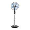 thumbnail image 1 of Rowenta VU5670 Turbo Silence Oscillating 16-Inch Stand Fan Powerful and Quiet with Remote Control,5-Speed, Silver, 1 of 5