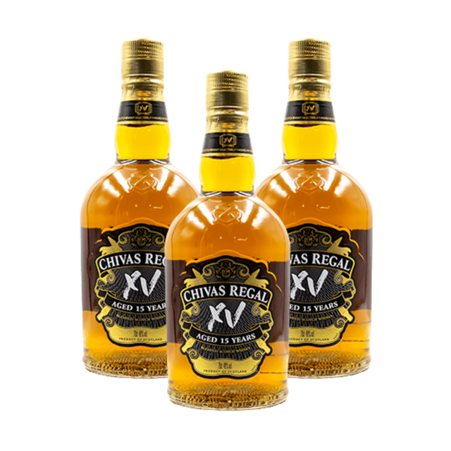 Pack de 3 Whisky Chivas Regal Xv Años 700Ml Chivas Regal Chivas Regal Chivas Regal