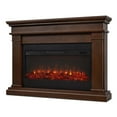 thumbnail image 3 of Bowery Hill Traditional Solid Wood Electric Fireplace in Dark Walnut, 3 of 7