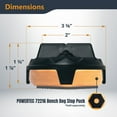 thumbnail image 3 of POWERTEC 4 Pack Finishing Bridges - Fits Bench Dog Stops Puck - Non-Marring, Support for Painting, Staining & Finishing (72144N), 3 of 7