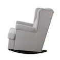 thumbnail image 6 of Second Story Home Quinn Upholstered Wingback Rocking Chair- Gray, 6 of 6