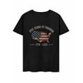 thumbnail image 4 of USPEED Vintage Distressed USA Map American Flag Graphic T-Shirt, 250 Years of Freedom 1776-2026 Patriotic Short Sleeve Crewneck Tee, National Independence Day Casual Top for Men Women, 4 of 4