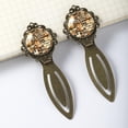 thumbnail image 3 of Cartoons Vintage Copper-Colored Lace Bookmarks, Stainless Steel Book Markers for Readers and Book Lovers - Set of 2, 3 of 5