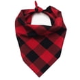 thumbnail image 1 of Bandanas para Perros-Bandanas para Perros a Cuadros de Búfalo 1Paquete de Bufandas de Algodón Reversibles Baberos Triangulares para Perros y Gatos de Tamaño Pequeño Mediano Grande Doble Capa, 1 of 5
