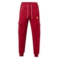 thumbnail image 6 of Wutalume Men's Sports Pants with Running and Outdoor Design, Featuring Pockets for Work and Casual Use, Ideal for Training, Sports, and Everyday Activities,Red L, 6 of 6