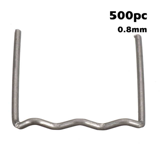 Riwcyla 500 Pcs Pare-Chocs de Voiture Fil de Soudage Soudeurs Clous Apparence Machine de Réparation Raccommodage Réparation Standard Pré-Découpé Vagues Staple