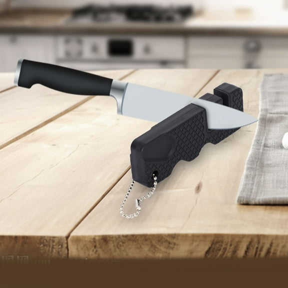 Tebru Portable Knife Sharpener, Outdoor Knife Sharpener,Mini Knife Sharpener Portable Outdoor Camping Knifes for Kitchen Accessories