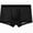 Black, variant on Babcutegg Mens Boxer Briefs Mesh Breathable Athletic Mid Rise Ice Silk Solid Color Underwear Size 2XL